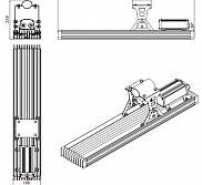Крепление консольное на трубу 50-60 мм для светильника Plant NEO